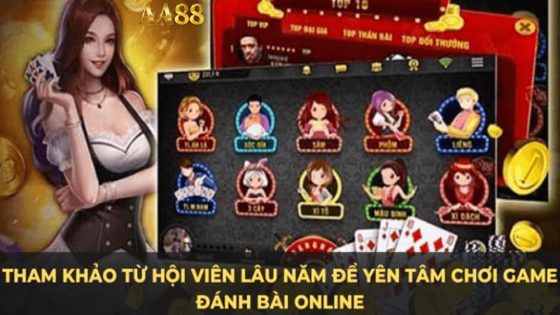 Những game đánh bài online có tại AA88